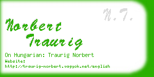 norbert traurig business card